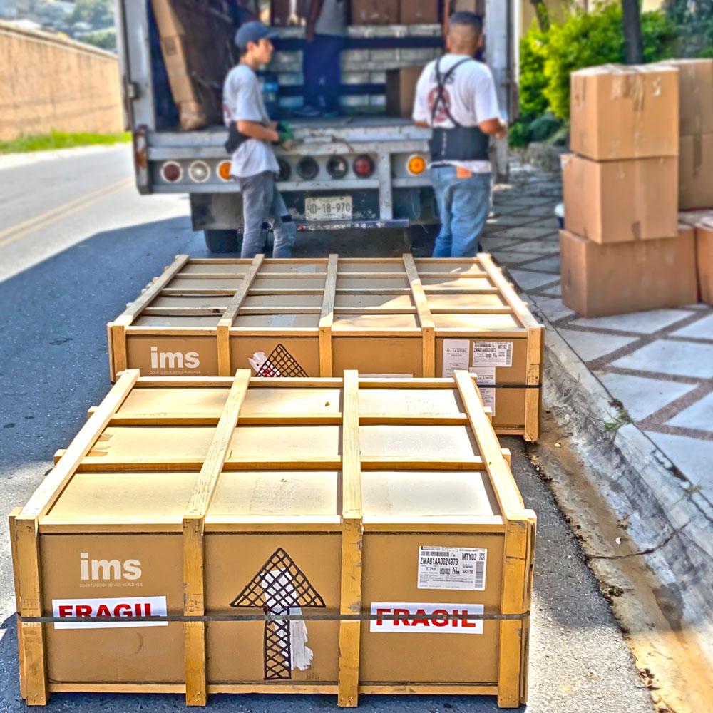 Cajas de madera para transportación de pertenencias frágiles