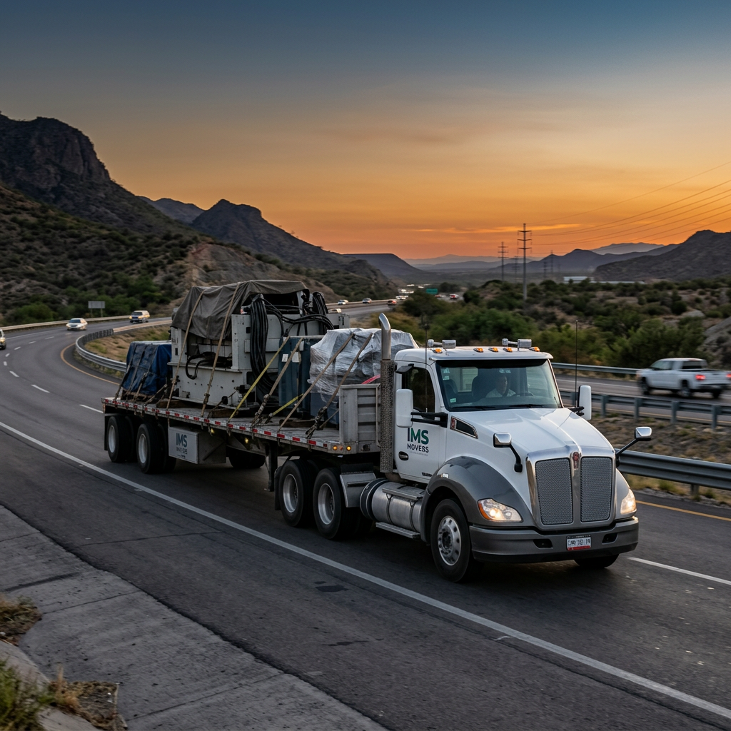 empresa traslado maquinaria industrial México IMS Movers transporte nacional