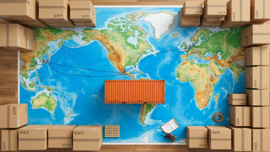 Mudanza internacional desde México a España Canadá Europa y Asia — contenedor y rutas logísticas globales