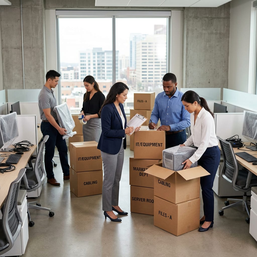 mudanza de oficinas entre ciudades México coordinación corporativa